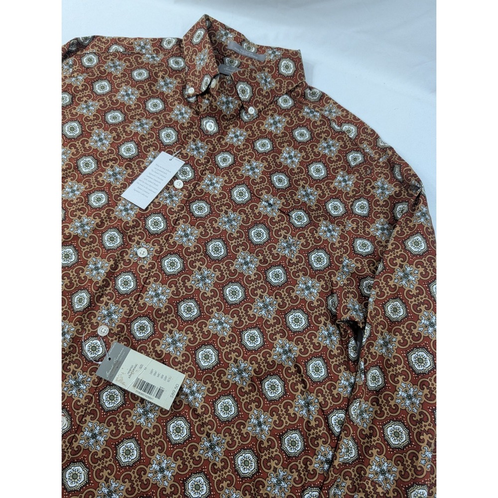 New‎ With Tags Daniel Cremieux Classics Check Long Sleeve Shirt Medium Geometric